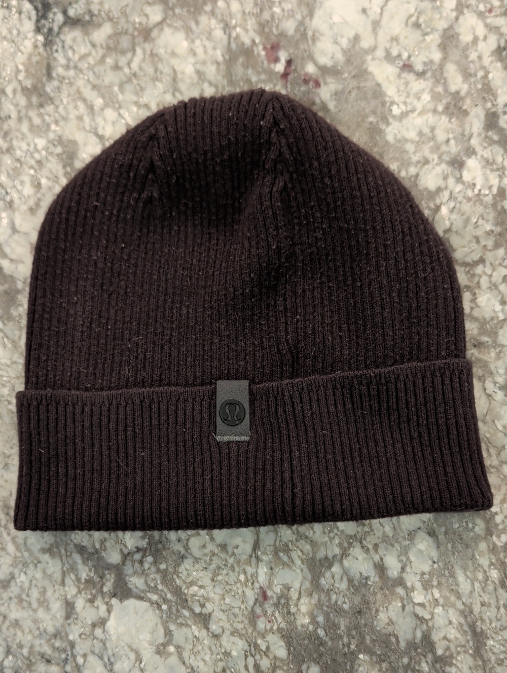 FREE Lululemon Athletica Ribbed Cuffed Beanie in Dark Brown